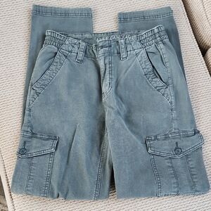 AEO Womens Jeans, Light Green, Size 2